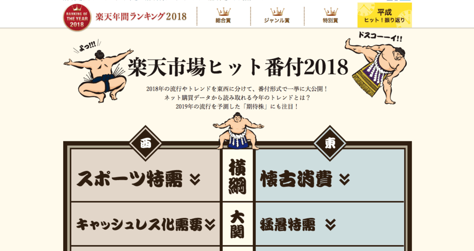 平成最後でカセット売れた - 楽天市場ヒット番付2018発表、キャッシュレス普及で売れたのは?