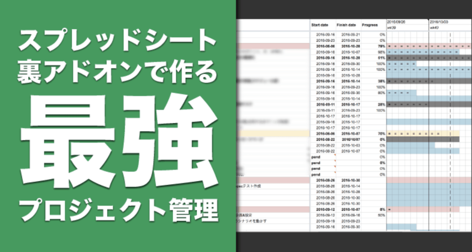 無料 Googleスプレッドシートを最強プロジェクト管理ツールにする方法 裏技 プロジェクト管理 工数管理 ボクシルマガジン